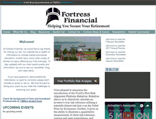 Tablet Screenshot of fortressfinancial.net